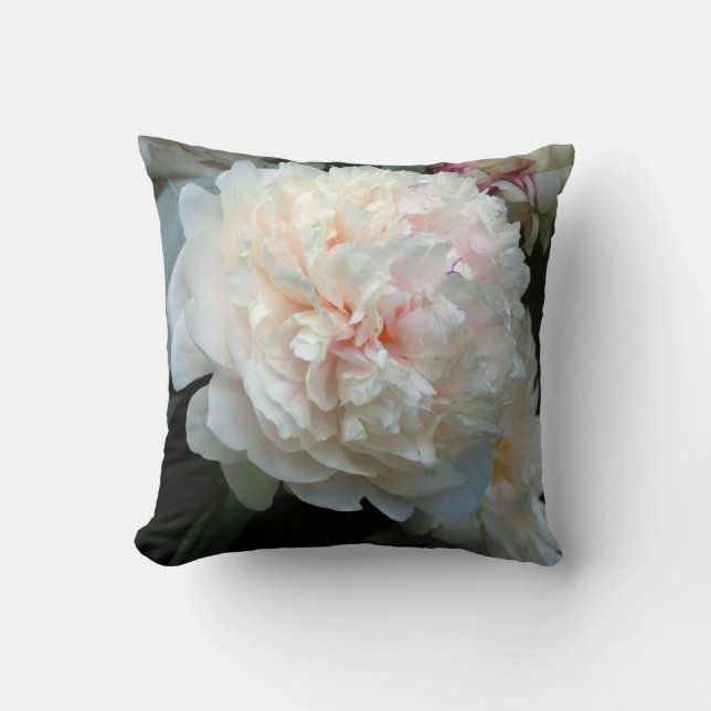 Forever Peony Throw Pillow (Front)