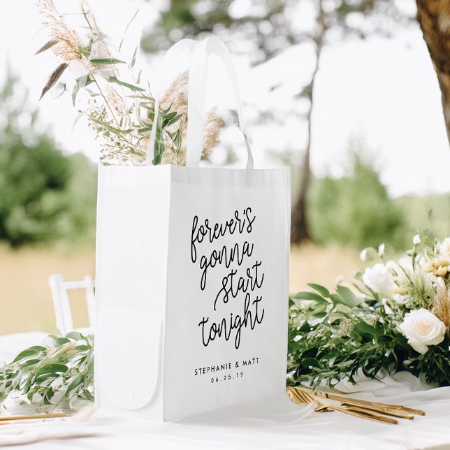 Forever | Personalized Wedding Welcome Reusable Grocery Bag (Creator Uploaded)