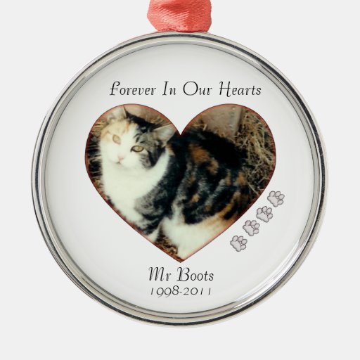 forever pet memorial ornament add your photo | Zazzle