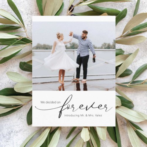 Forever Photo Elopement Postcard