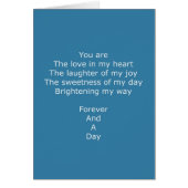 Forever Poem (Front)