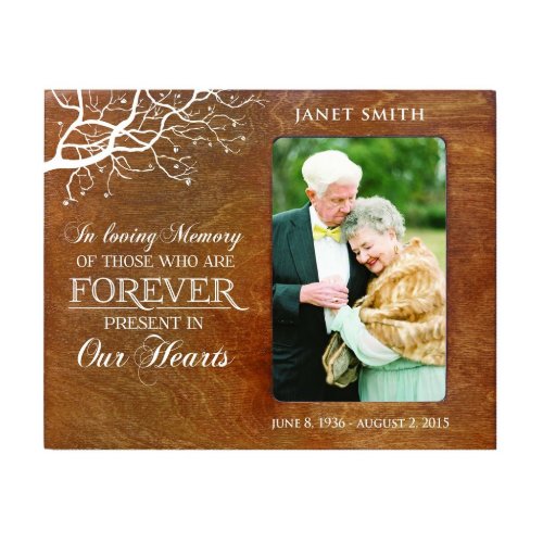 Forever Present Walnut 8x10 Memorial Picture Frame