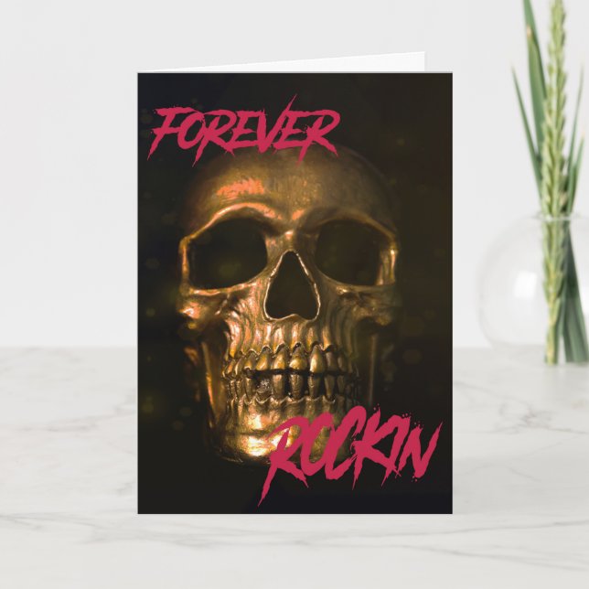 Forever rockin' birthday card (Front)