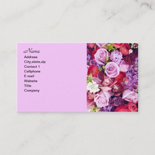 Customizable Forever Roses_ Business Card Templates