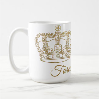 Forever Royal King Queen Crown Anniversary Mug