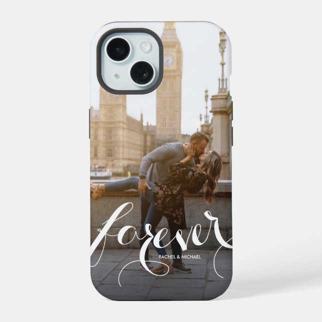 FOREVER Script Photo Iphone Case (Back)