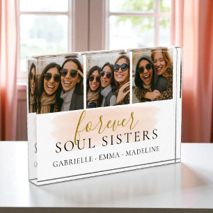 Forever Soul Sisters Photo Collage Best Friends Acrylic Award
