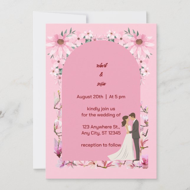 Forever Starts Here Invitation (Front)