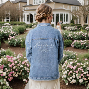 Forever Starts Today Custom Wedding Denim Jacket