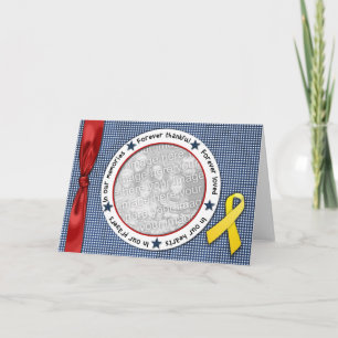 Forever Thankful Forever Loved Photo Frame Letterpress Thank You Card