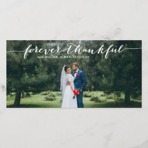 Forever Thankful Hand Lettered Wedding Thank You I