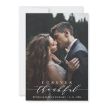 Forever Thankful Wedding Thank You Photo Card Forever Thankful Wedding Thank You Photo Card