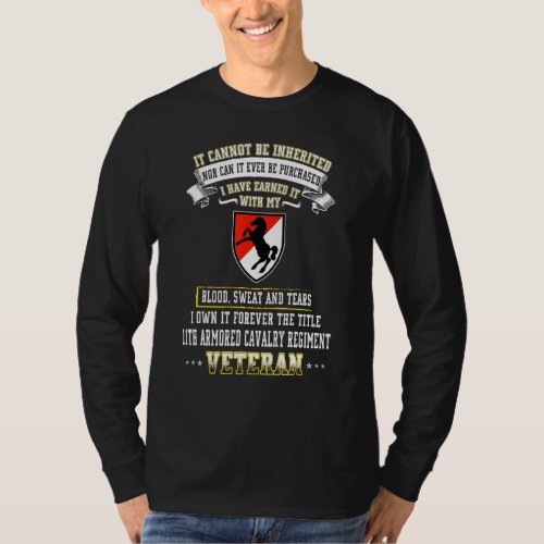 Forever The Title 11th Armored Cavalry Regiment Ve T_Shirt