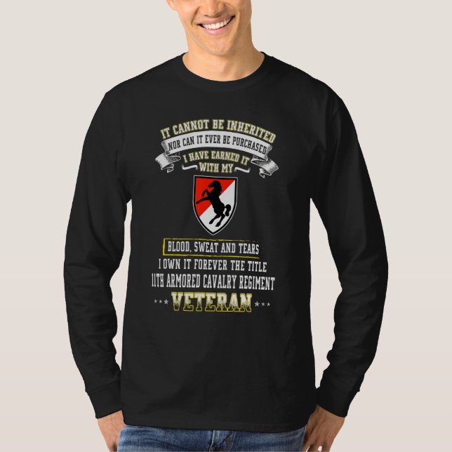 Forever The Title 11th Armored Cavalry Regiment Ve T-Shirt (Front)