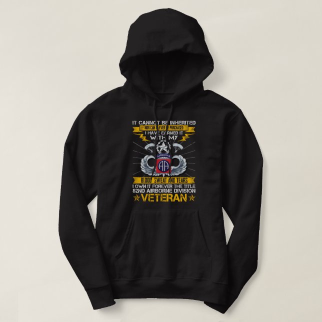 Forever The Title 82Nd Airborne Division Veteran Hoodie (Design Front)
