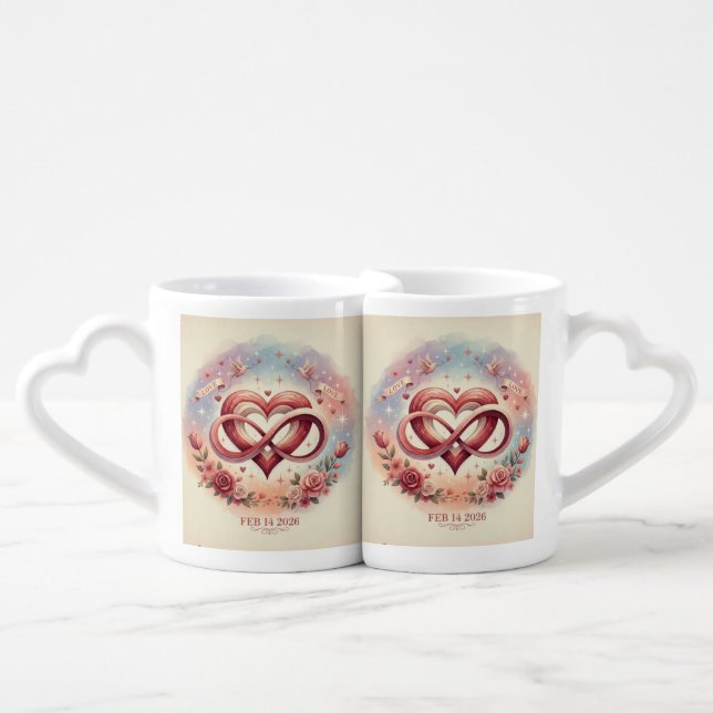 Forever Together Coffee Mug Set (Front Nesting)