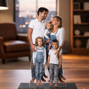 Forever Together Family Silhouette Keepsake Cutout