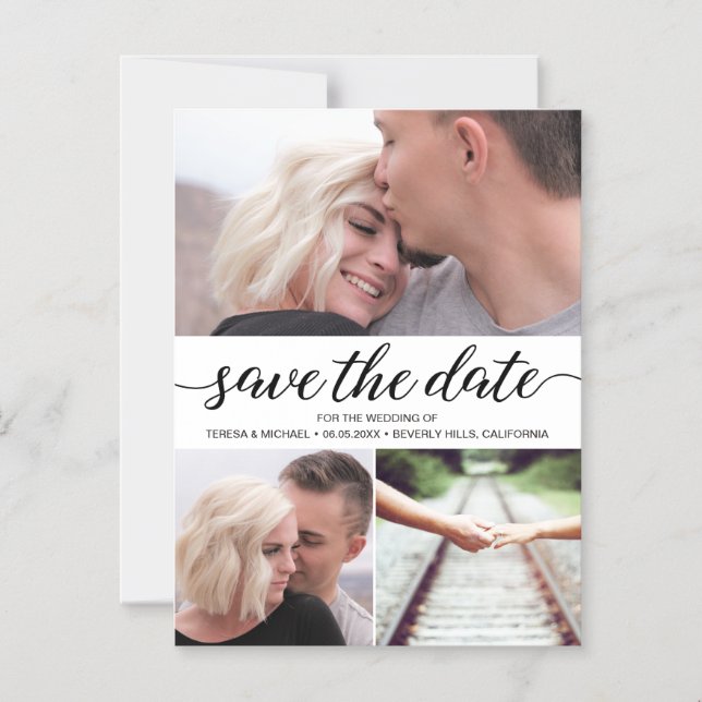 "Forever Together" Personalized Save the Date Magnetic Invitation (Front)