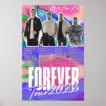 Forever Tour 2022 (option 2) Poster by 1Designs_ at Zazzle