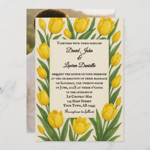 Forever Tulip Photo Wedding Invitation