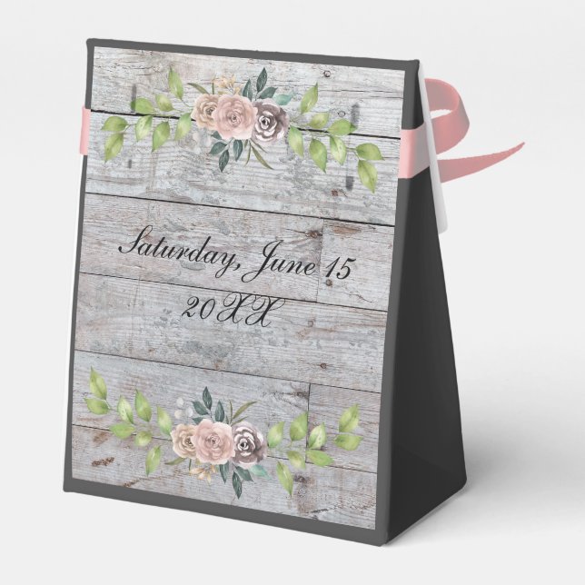 Forever Two Hearts - One Love Favor Boxes (Back Side)