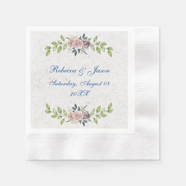 Forever - Two Hearts - One  Love  Napkins (Front)
