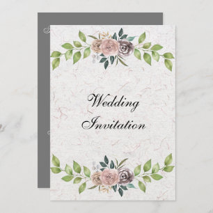 Forever - Two Hearts - One Love Wedding Invitation