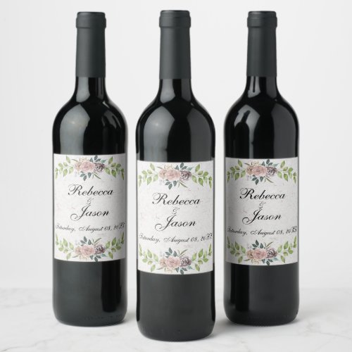 Forever _ Two Hearts _ One  Love  Wine Label