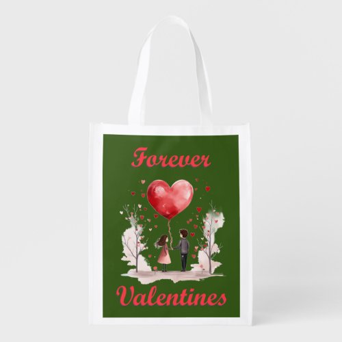 Forever Valentines Grocery Bag