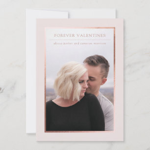 Forever Valentines Photo Save the Date Invitation