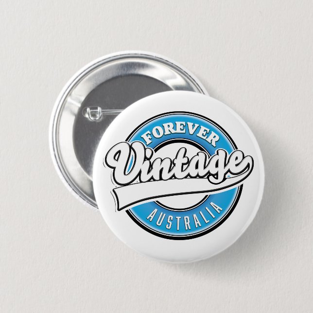 Forever vintage Australia logo Button (Front & Back)