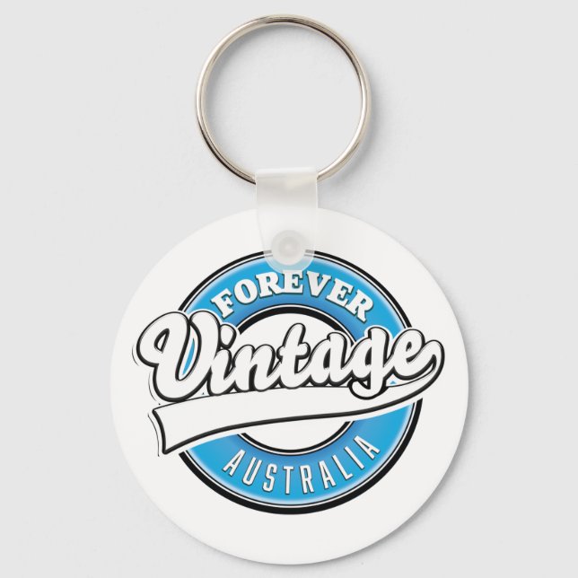 Forever vintage Australia logo Keychain (Front)