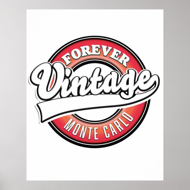 forever vintage monte carlo logo poster (Front)