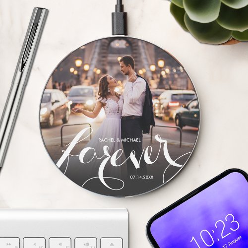 FOREVER Wedding Photo Wireless Charger