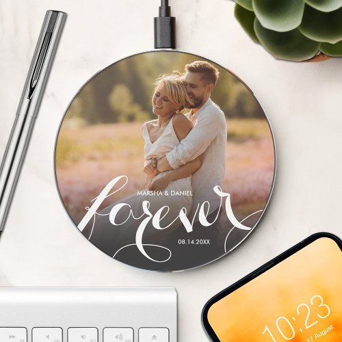 FOREVER Wedding Photo Wireless Charger