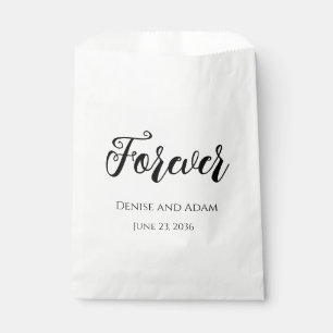 Forever Wedding Reception Cake Favor Treat Bags