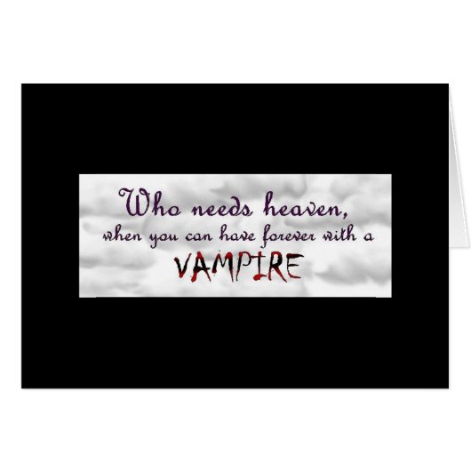 Forever with a Vampire Cards (Front Horizontal)