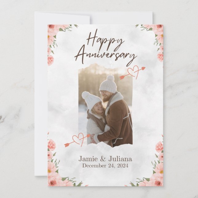 Forever With You – Elegant Anniversary Card (Front)