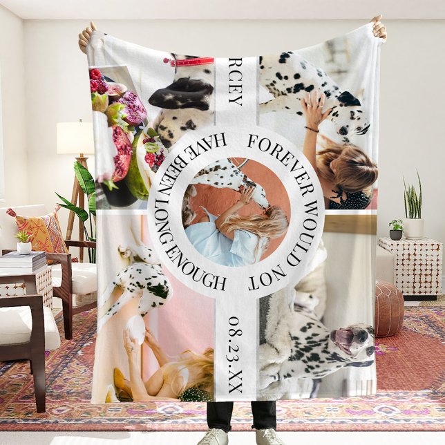 Forever Would Not Have Been Long Enough | Pet Loss Fleece Blanket (Creator Uploaded)