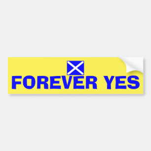 Forever Yes Scottish Independence Flag Sticker