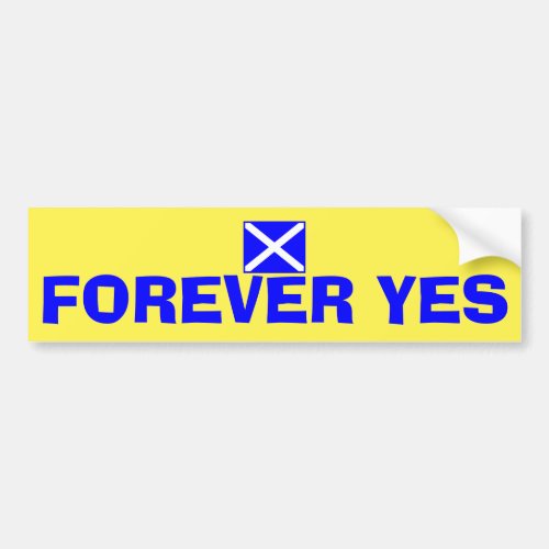 Forever Yes Scottish Independence Flag Sticker