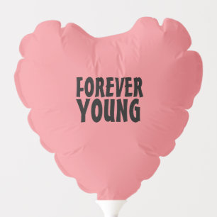 FOREVER YOUNG BIRTHDAY HEART BALLOONS