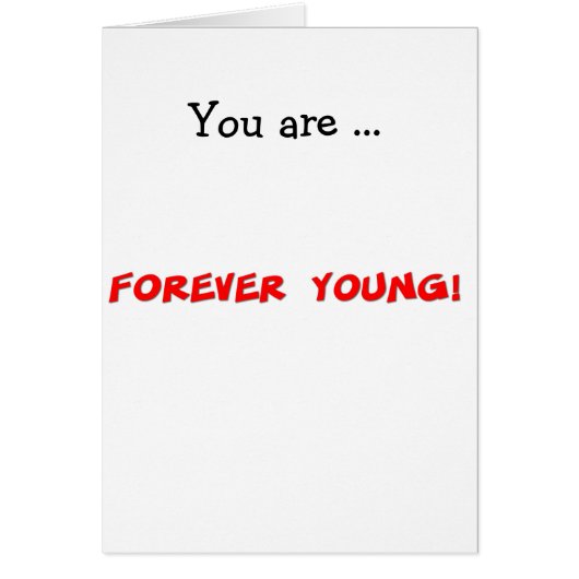 Forever Young Cards (Front)