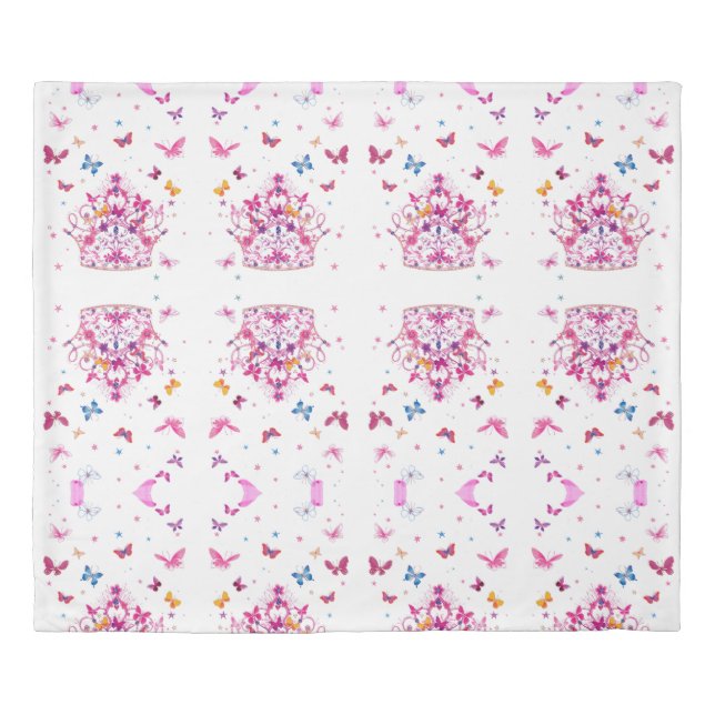 Forever Young girly infinity lovely butterflies Duvet Cover (Front)