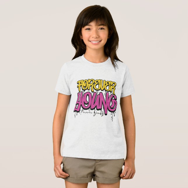 Forever Young Graffiti T-Shirt Tri-Blend Shirt (Front Full)