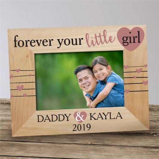 Forever Your Little Girl Wooden Picture Frame (Front)