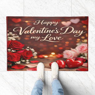 'Forever Your Valentine' Door Mat