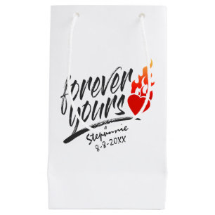 Forever Yours Custom Name Valentine Gift Bag