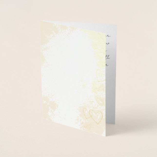 Forever yours, Valentine Folded Greeting Card  (Front)