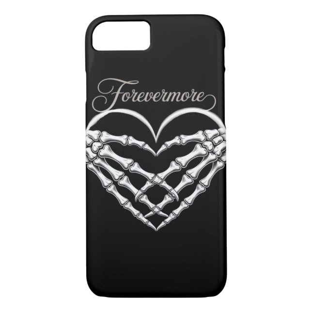 Forevermore Skeleton Hands Heart Gothic Romance Case-Mate iPhone Case (Back)